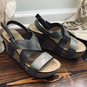 Platform wedge sandals